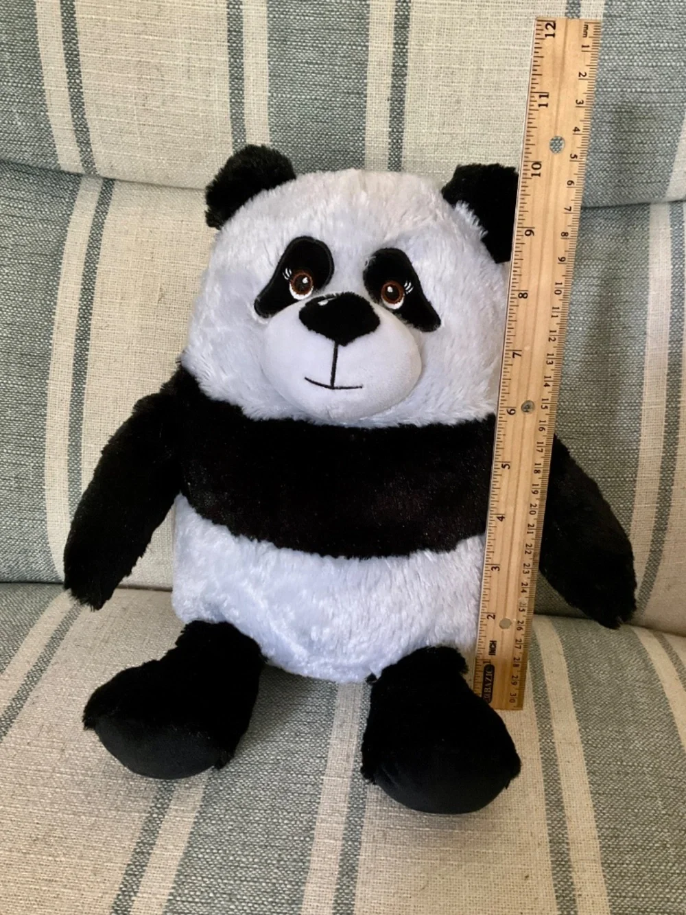 Sweet plush Paisley Panda Bear Cute and Cuddly sitting at 10 inches